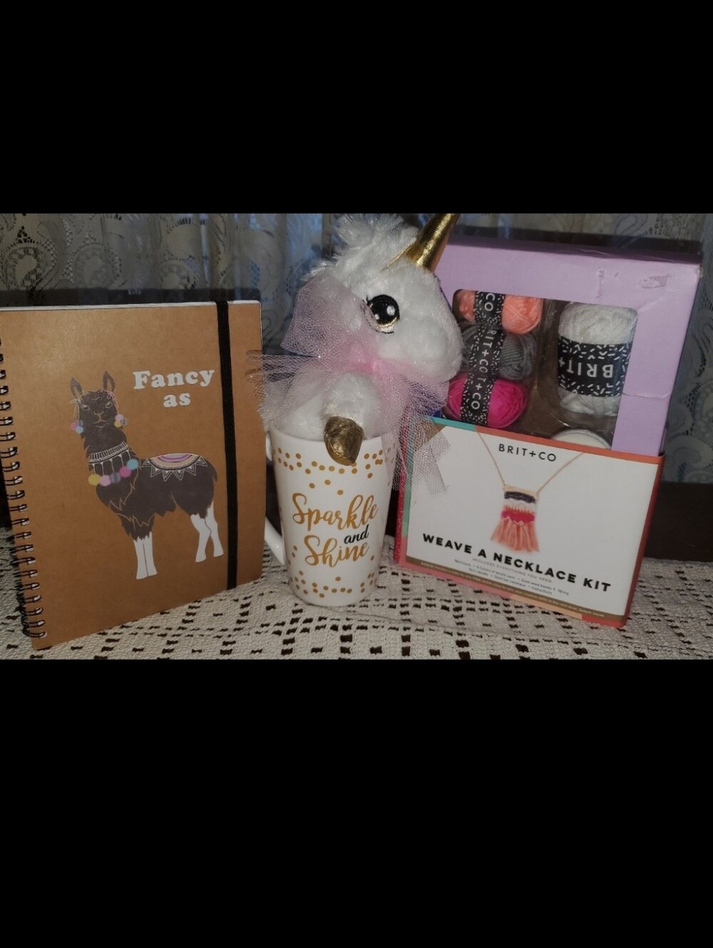 Necklace Making Kit Unicorn Mug Llama Notebook Birthday Gift Girl Kids Toy NEW
